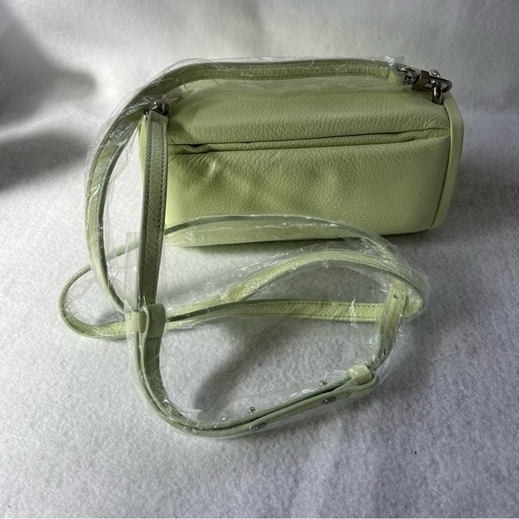 NEW HYETHE Soft Pillow Leather Mini Bag Light Lime Green Korea Crossbody - Picture 8 of 15